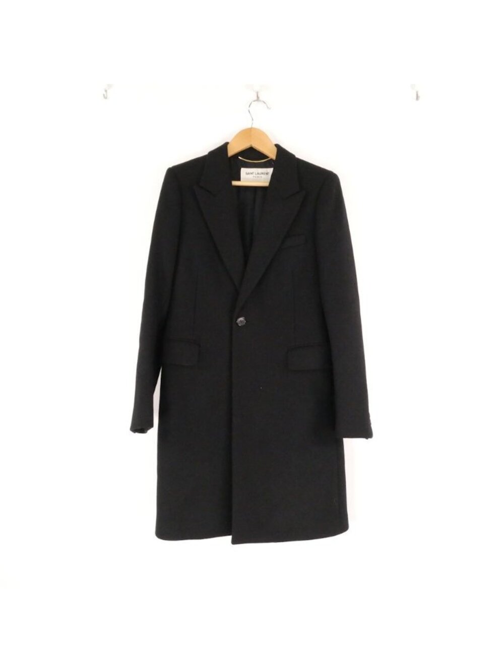 Saint Laurent Edith Slimane Coat Wool Chesterfield